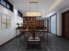 140㎡中古风三室一厅