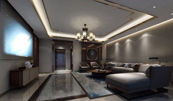 120㎡极简三室两厅