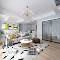 绿城玉兰花园160㎡奶油风loft