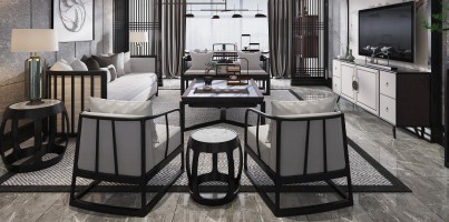 定南定南公园华庭140㎡混搭风loft