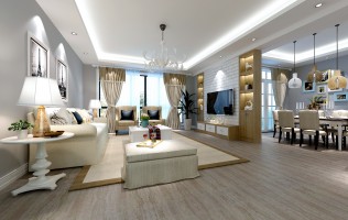 德兴110㎡新中式两室两厅
