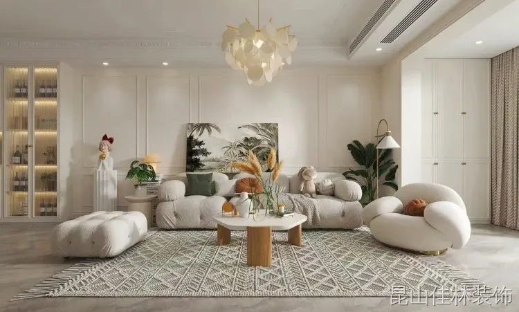 奶油风装修案例图