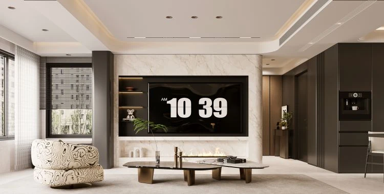 华建天庆118㎡户型装修设计方案 3室2卫实用布局