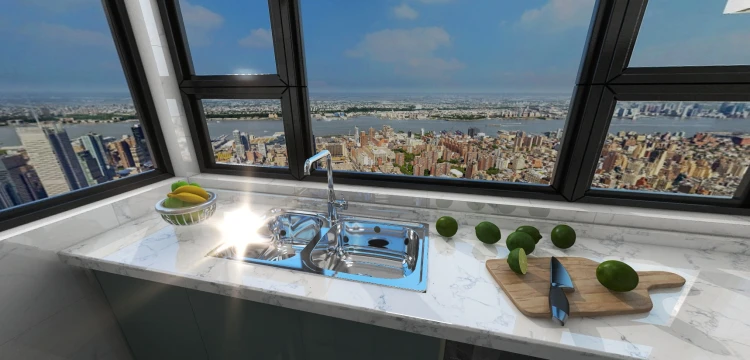 信华里55㎡南北两居改造：把暗厨暗卫改成采光户型