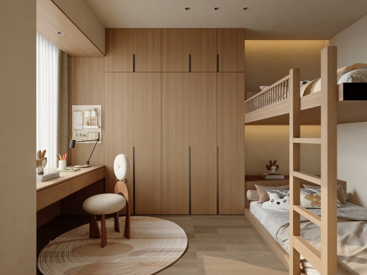 原木风餐厅装修案例图