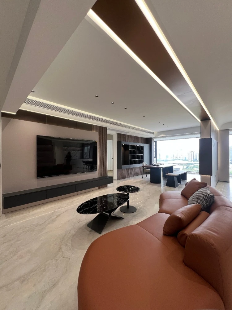 江门文澜花园北欧风装修案例 89㎡刚需户型落地效果