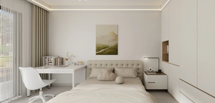 东莞凤岗镇洋房装修案例 120平现代简约阳台改造全解析