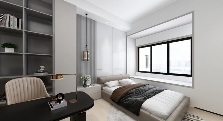 东莞商会大厦小区30%占比的128㎡户型：四口之家专属装修设计方案