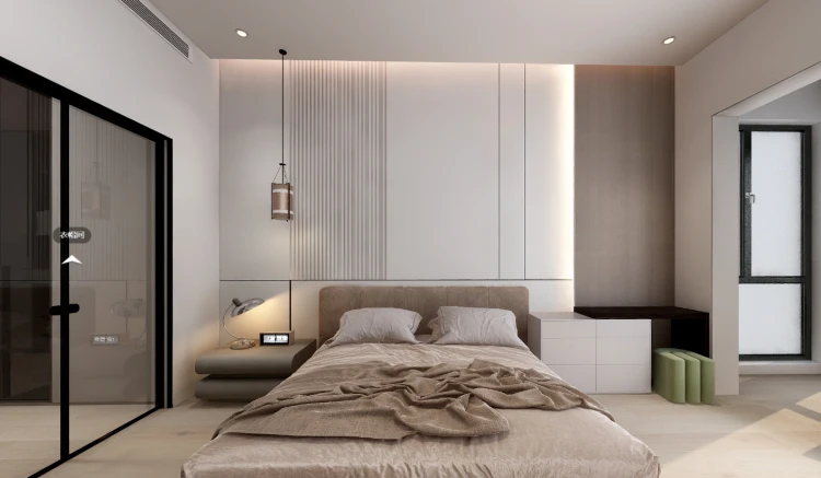 东莞金色半山次卧收纳空间扩容设计