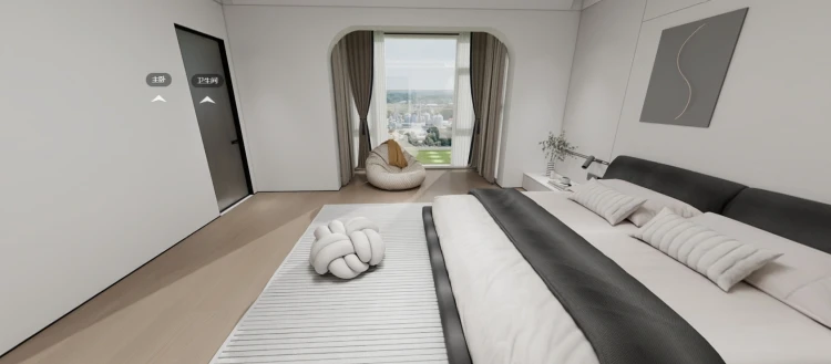 东莞滨江花园168㎡五房大户型设计思路解析