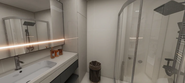 华润润溪山小户型公卫 干湿分离设计案例复盘