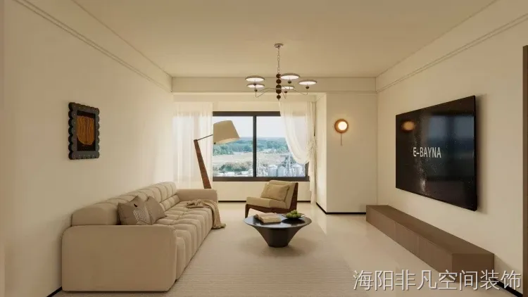奶油风墙面刷漆案例图装修案例图