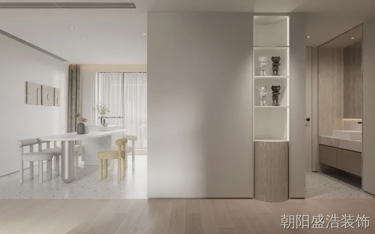 现代简约风格客厅实景图装修案例图