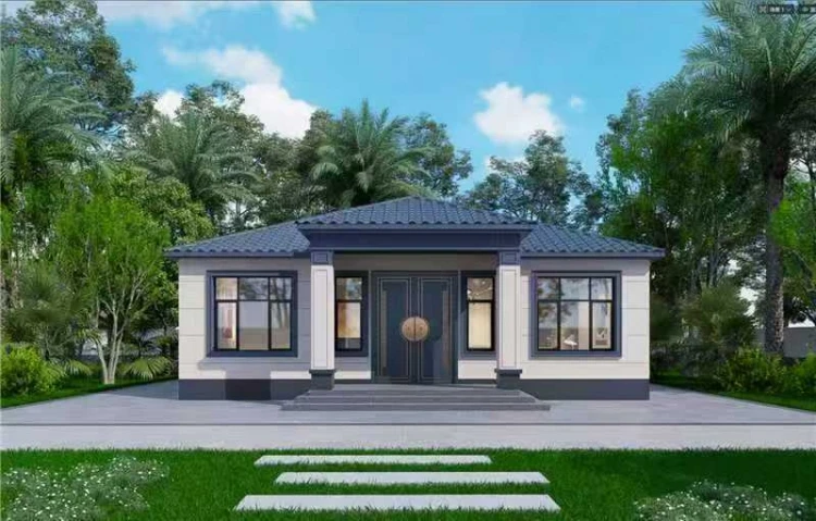 掇刀区乡墅庭院凉亭休闲区建造完工案例