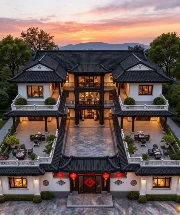 沙洋农村建房庭院景观打造 美观实用两不误