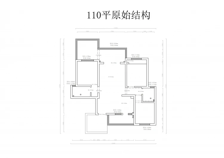驻马店阳光云著110平方米原始结构图.jpg