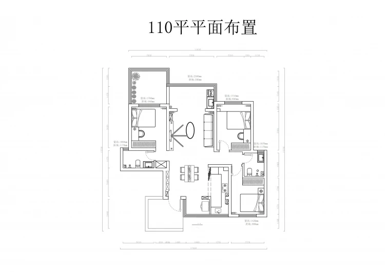 驻马店阳光云著110平方米平面布置图.jpg