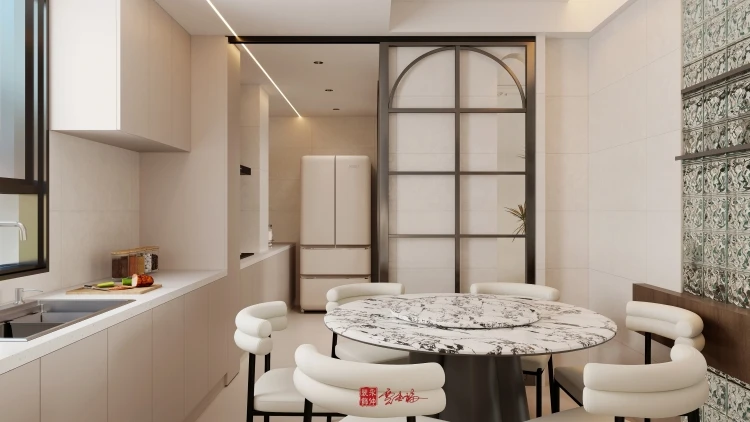 丰城雍景园改善型户型客厅布局案例