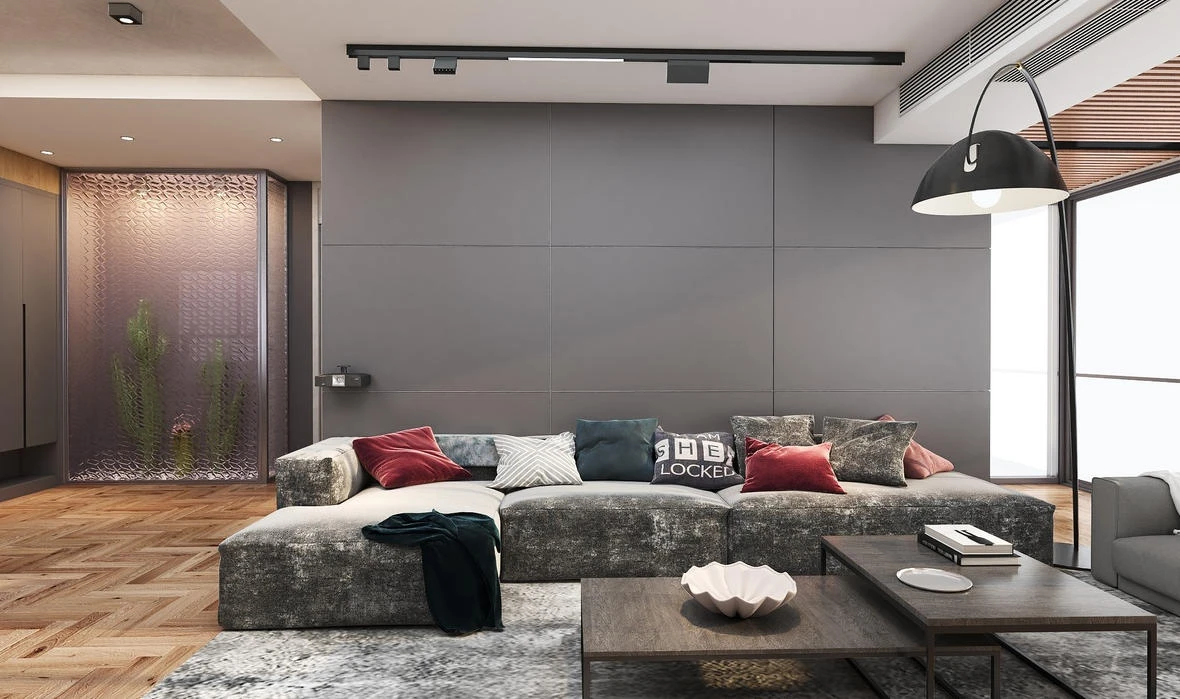 大庆兰德湖壹号小区140㎡两室一厅工业风装修施工流程详解