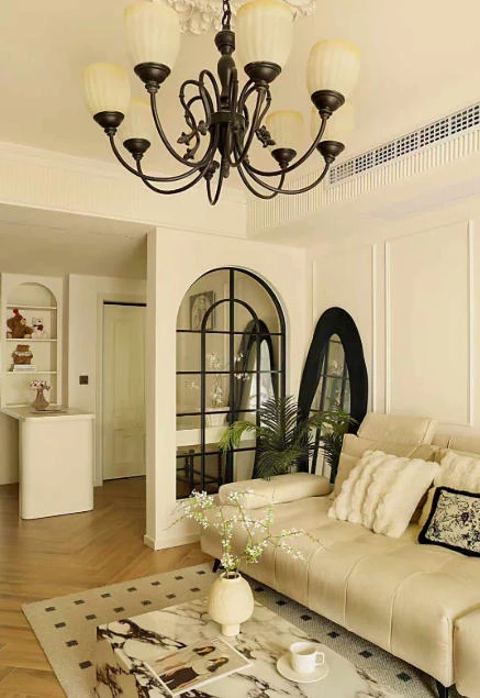 大庆整装公司 观湖国际小区100㎡四室一厅美式设计方案