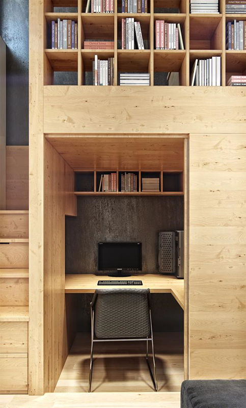 【书房装修】书房装修灵感：5种书房卧室一体化设计，快把空间利用起来！
