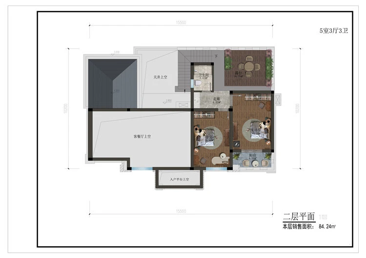 小亿筑家|新中式-二层