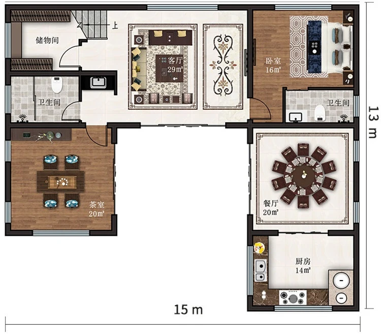 小亿筑家|新中式-二层