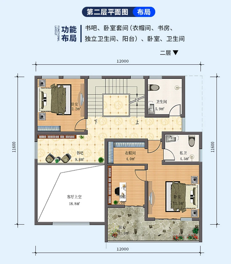 小亿筑家|现代风-三层