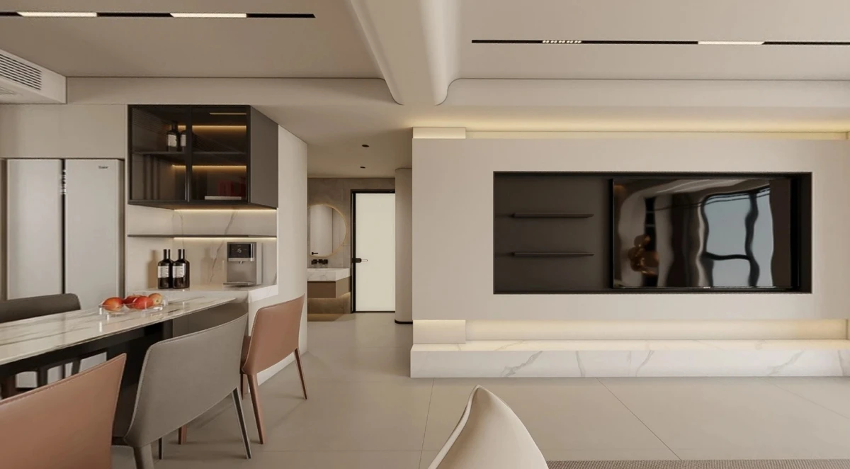 干干净净的现代奶油风