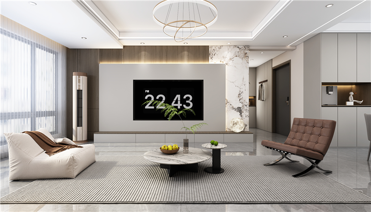 『九鼎装饰』金地自在城129㎡现代轻奢-全套设计方案