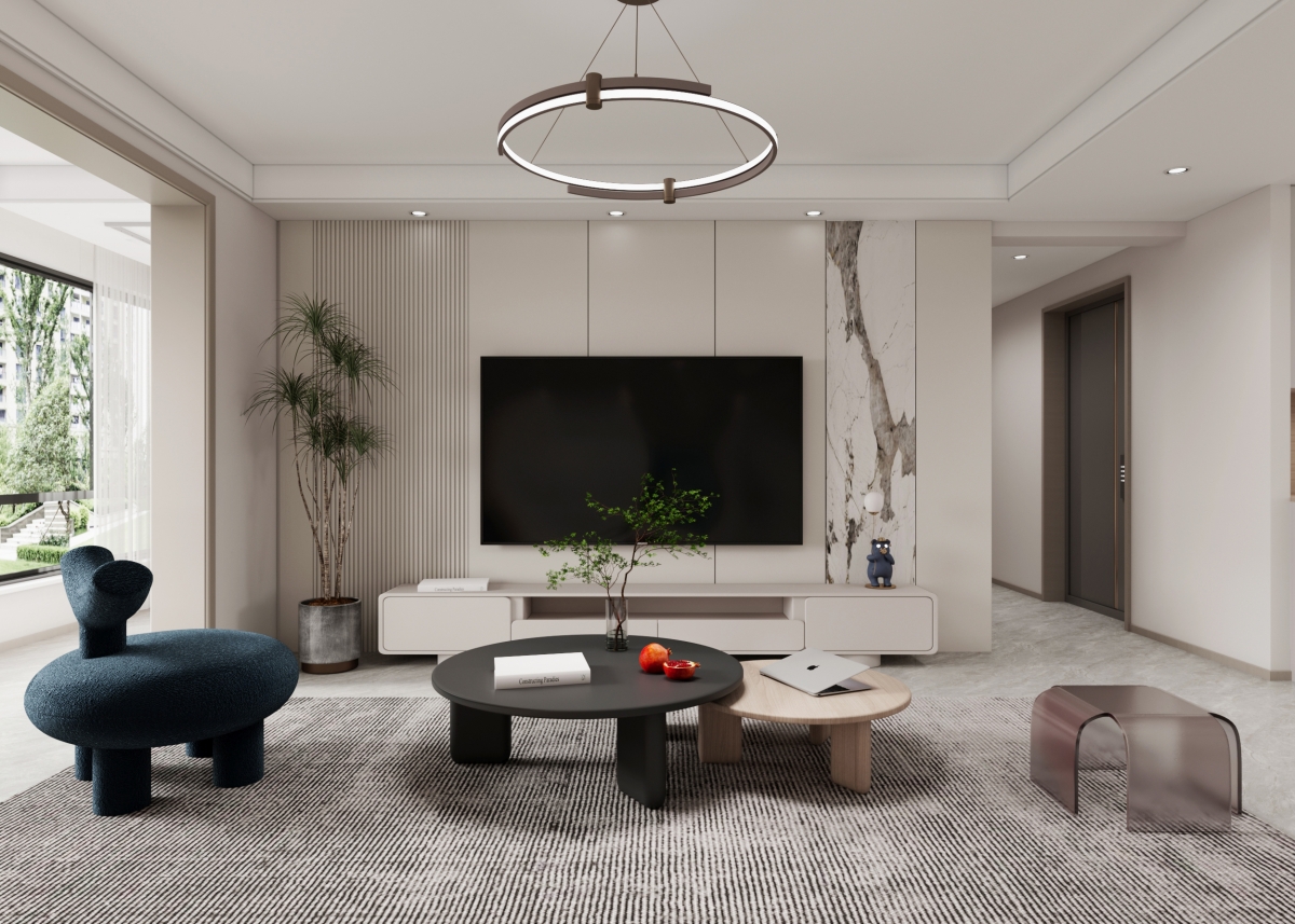 江南赋131㎡现代简约风〡 感受通透的“自然呼吸感”