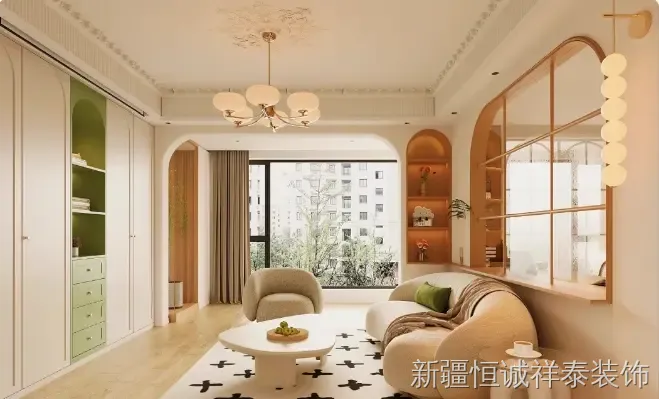 奶油风装修案例图