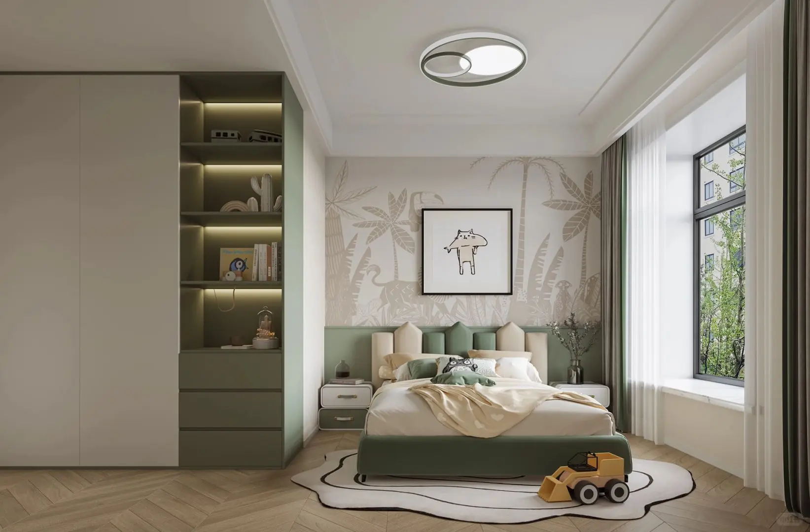 儿童房装修案例图