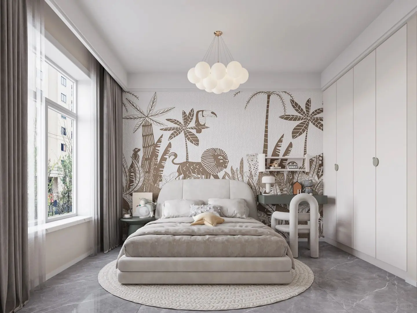 儿童房装修案例图