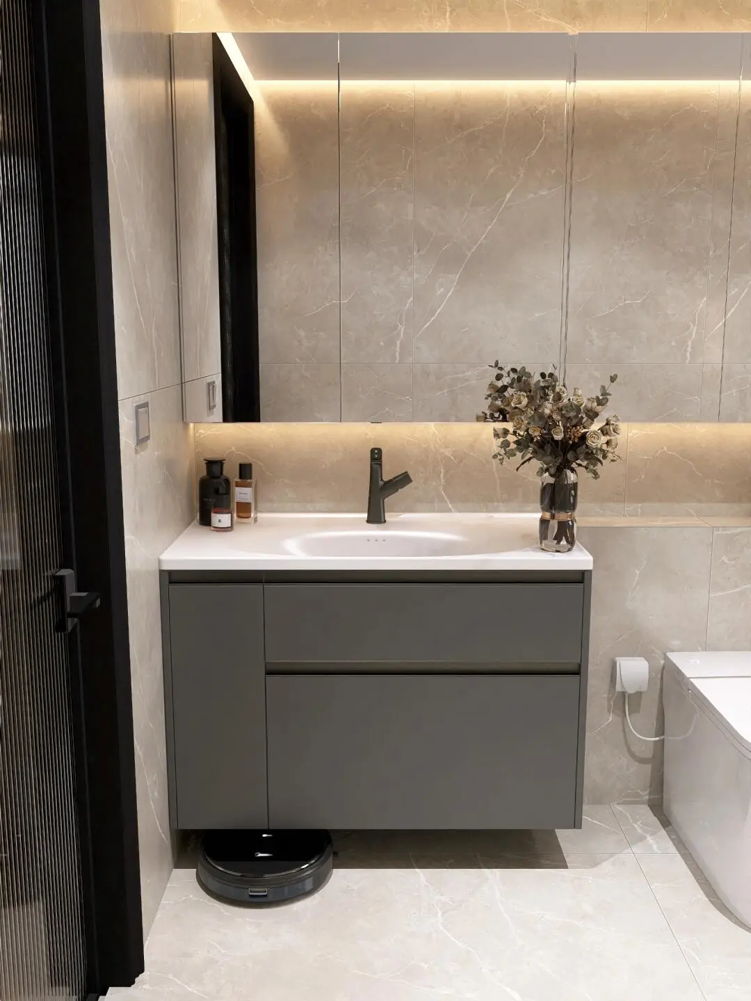 大庆世纪家园老房翻新：卫生间干湿分离改造经典案例