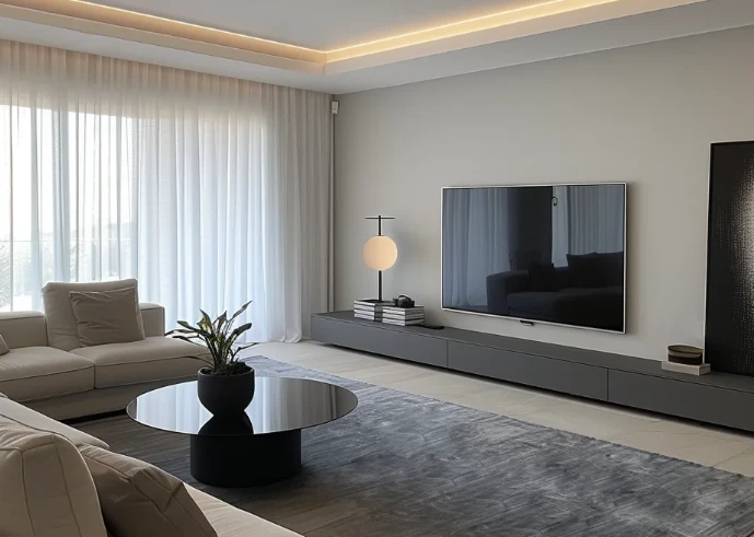 大庆让胡路万达广场小区85㎡两居户型装修设计案例复盘